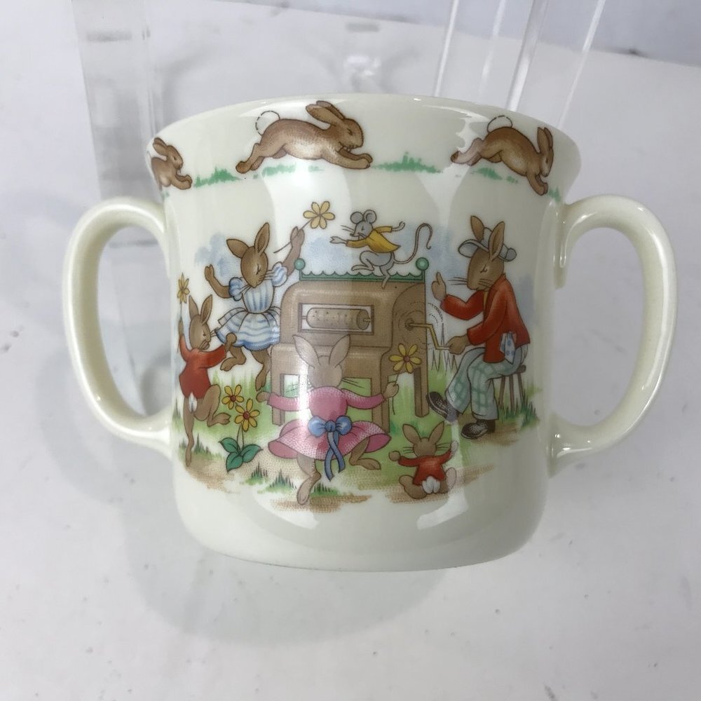 Royal Doulton ceramic, Bunnykins two handled child's mug